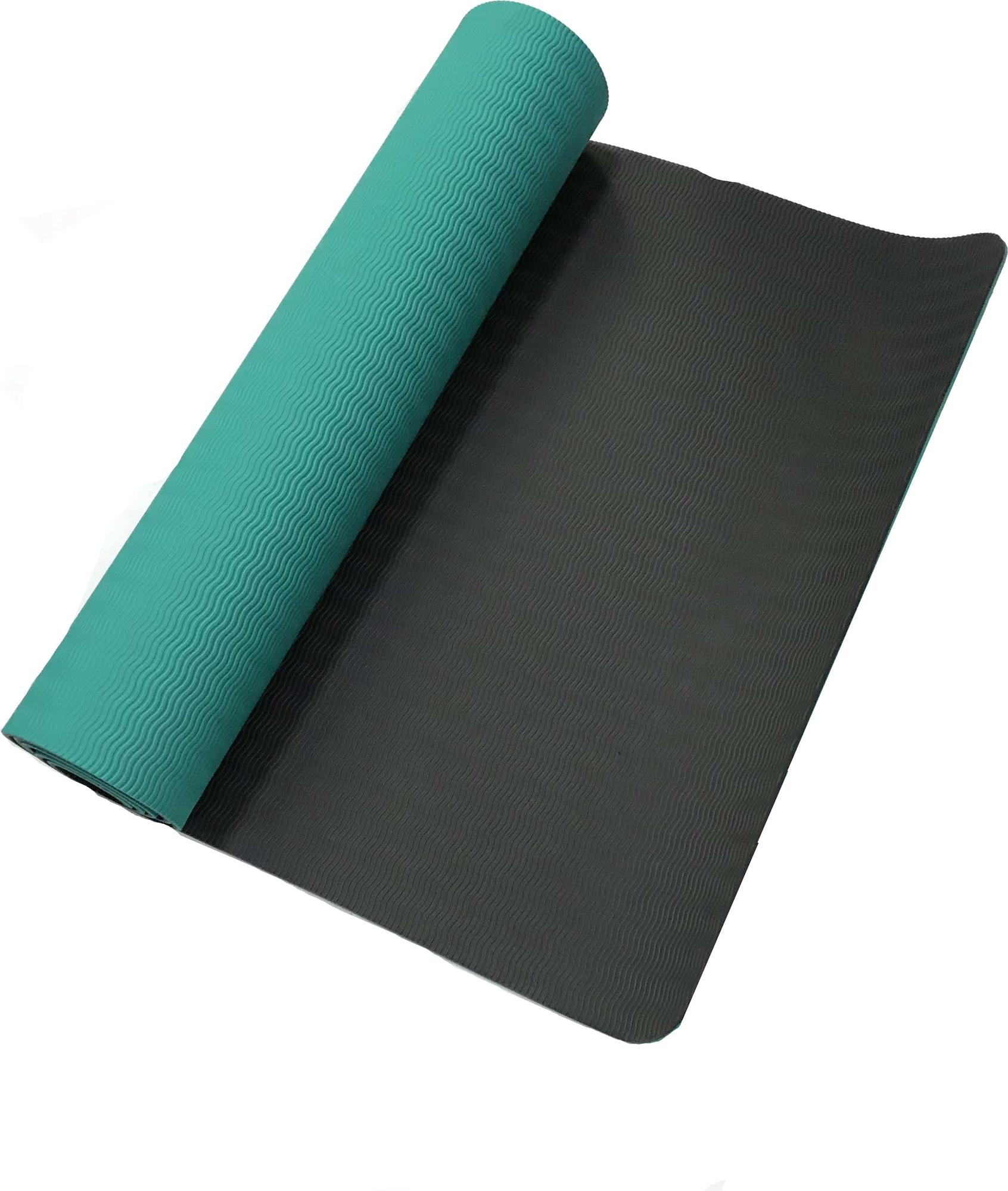 Килимок для йоги LiveUp TPE YOGA MAT Бірюзовий (LS3237-06g) - фото 3 Килимок для йоги LiveUp TPE YOGA MAT Бірюзовий (LS3237-06g) - фото 3