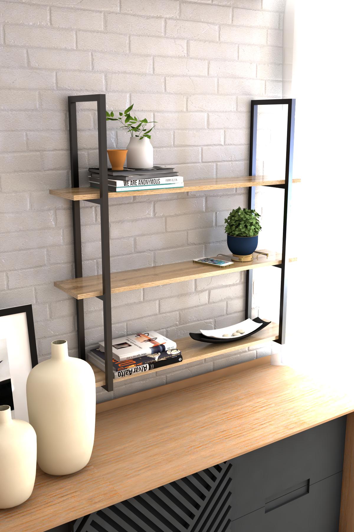 Полиця настінна EcoLoft Сорен DSP-1274-1 в стилі лофт (29862418)