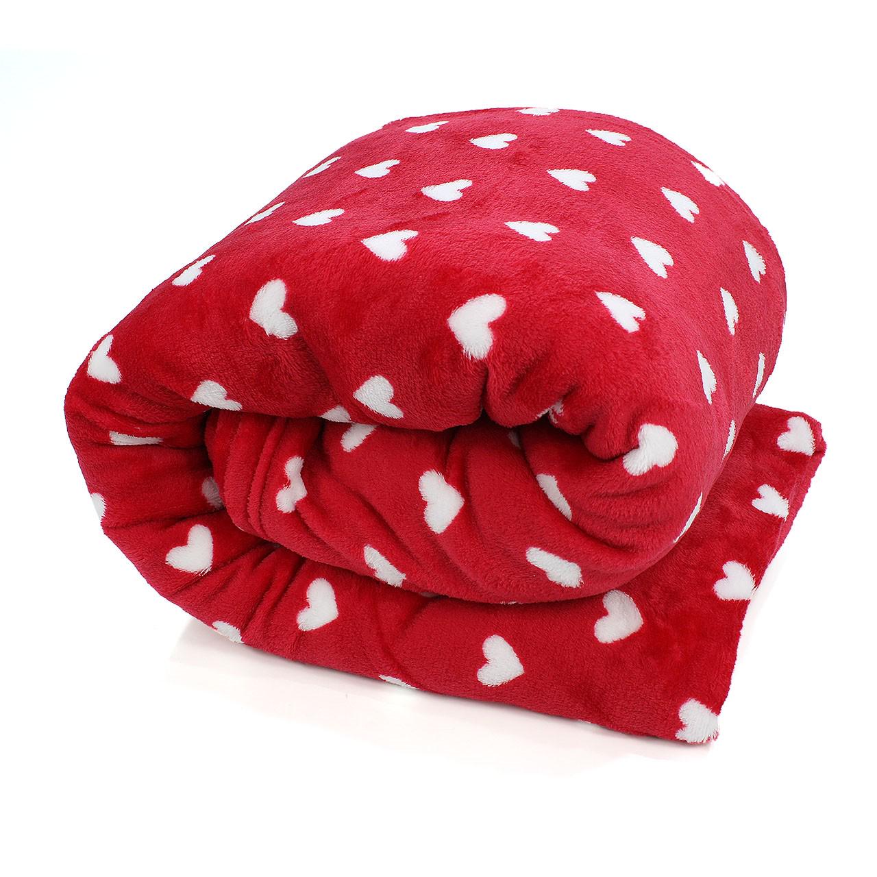 Одеяло флисовое Н0169 200х220 см Красный (152416)