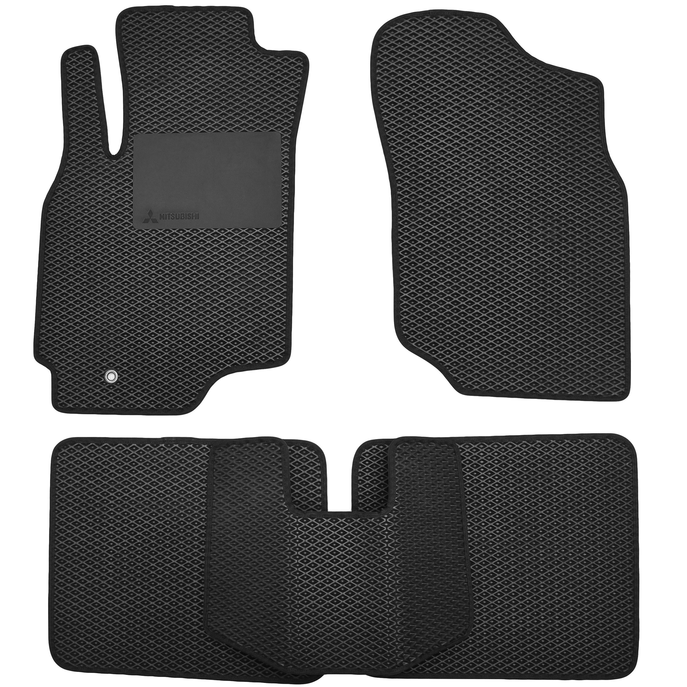 Коврики в салон Kinetic для Mitsubishi Lancer 9 '04-09 EVA Черный с подпятником