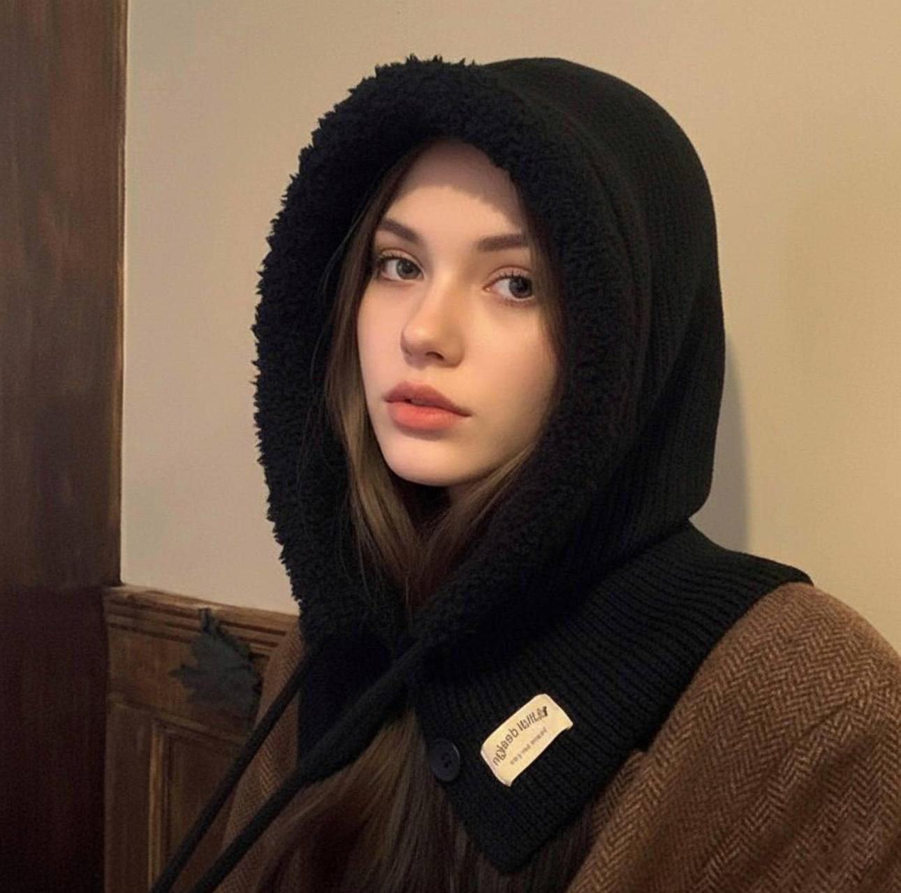 Капор унисекс теплый 1177 One size Черный (014891) - фото 2 Капор унисекс теплый 1177 One size Черный (014891) - фото 2