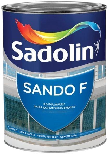 Фарба глибокоматова атмосферостійка фасадна на водній основі Sadolin Sando F база BС 0,93 л Прозорий (1823284247)