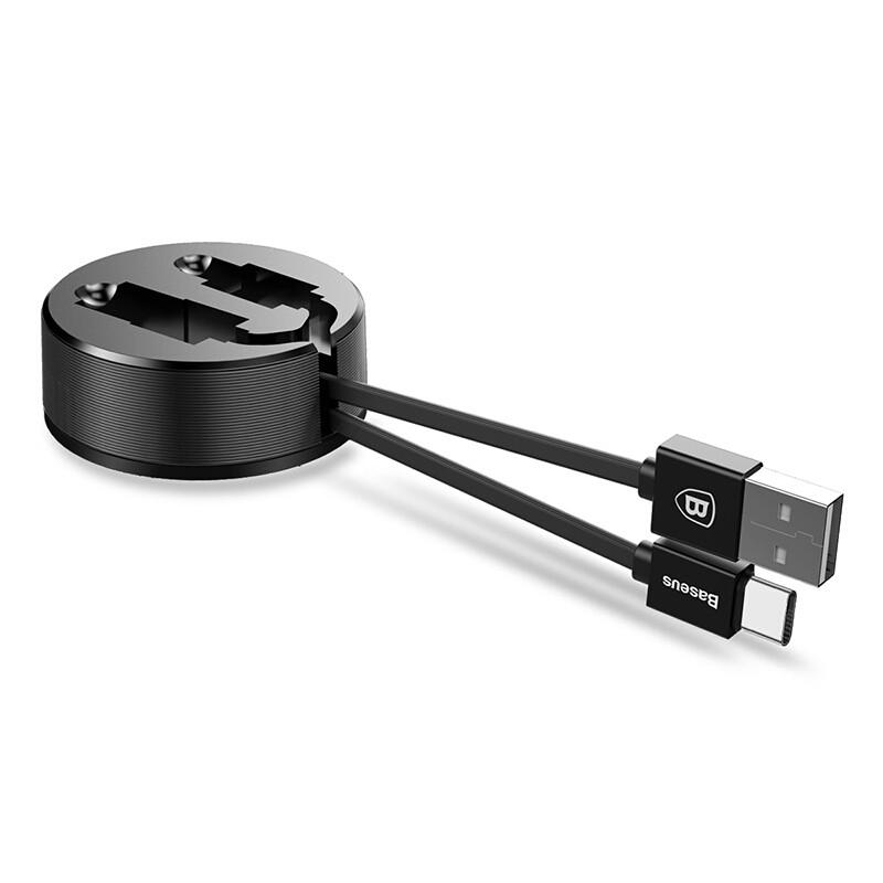 Кабель USB Type-C Baseus New Era Telescopic для зарядки 0,9 м Чорний