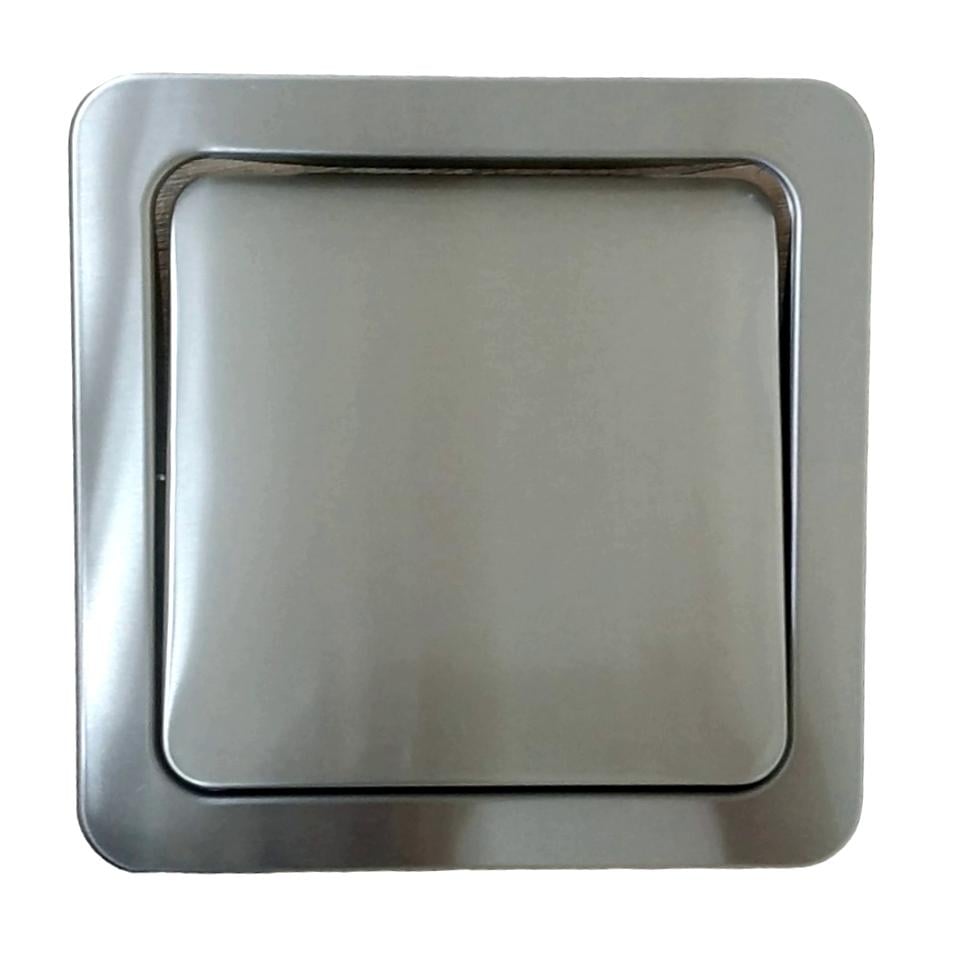 Система под мусорное ведро квадратное в столешницу врезное из нержавеющей стали 230 мм Серебристый (7645) Система под мусорное ведро квадратное в столешницу врезное из нержавеющей стали 230 мм Серебристый (7645)