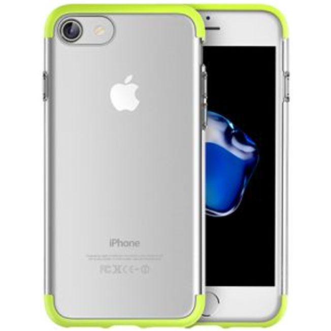 Прозорий чохол накладка Rock Cheer Series for iPhone 7/8/SE, Green