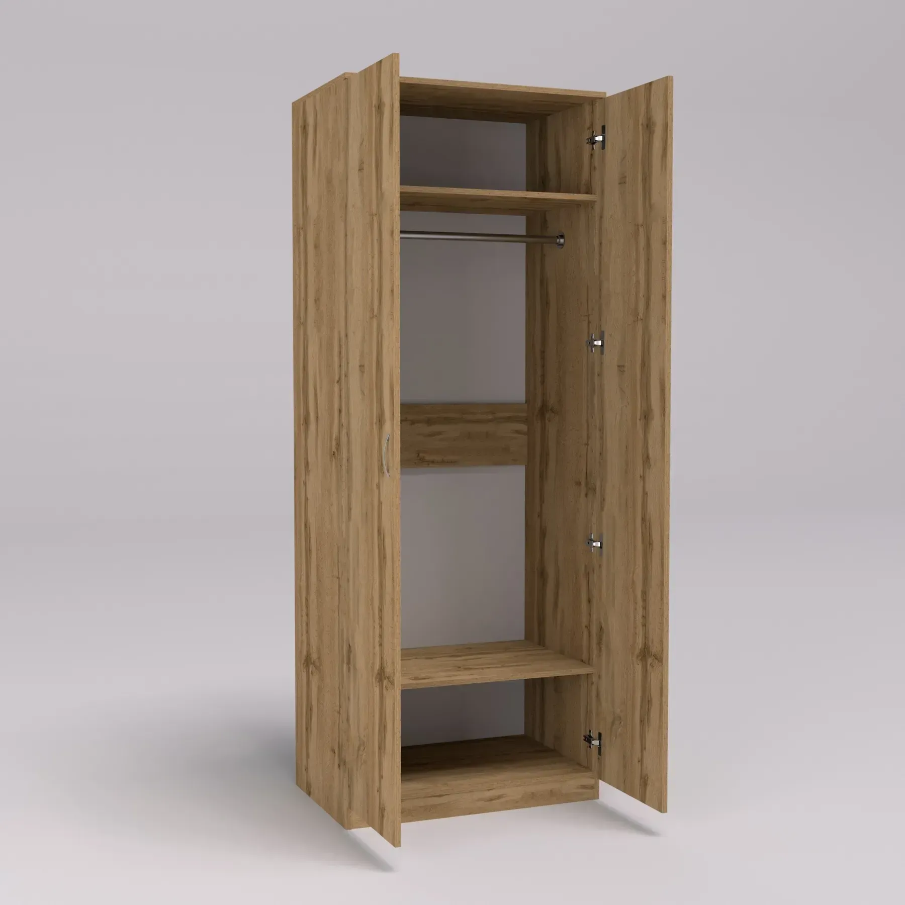 Шкаф офисный Kontinent ОШ-1 800х520х2100 мм Дуб Аппалачи (53346331) - фото 2 Шкаф офисный Kontinent ОШ-1 800х520х2100 мм Дуб Аппалачи (53346331) - фото 2