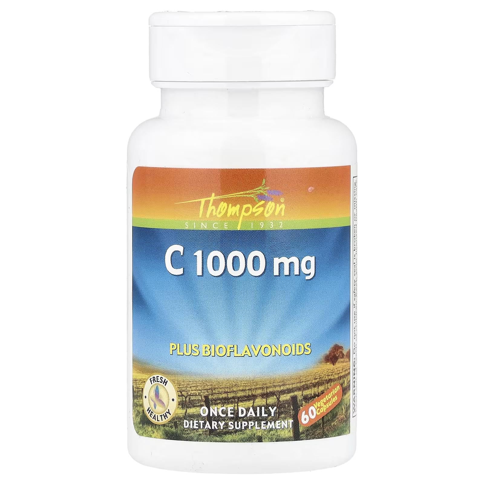 Витамин С Thompson Vitamin C Plus Bioflavonoids 60 вег. капс.