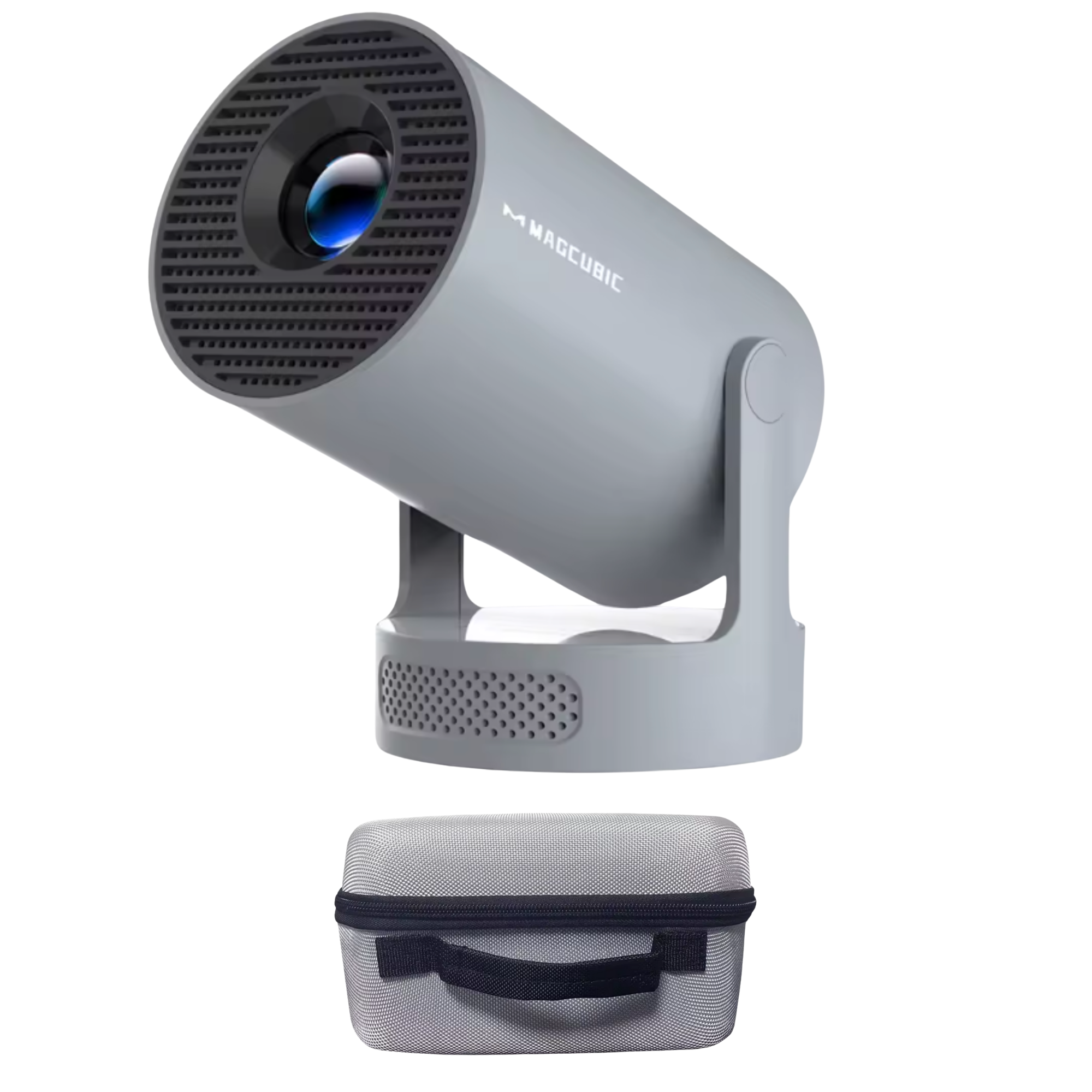 Комплект для домашнего кинотеатра проектор Magcubic HY300 PRO с мощным HiFi-звуком Grey/кейс для проектора (26415972)