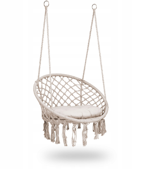 Підвісне крісло з подушкою BOHO Sofotel Бежевий (100866) - фото 3 Підвісне крісло з подушкою BOHO Sofotel Бежевий (100866) - фото 3