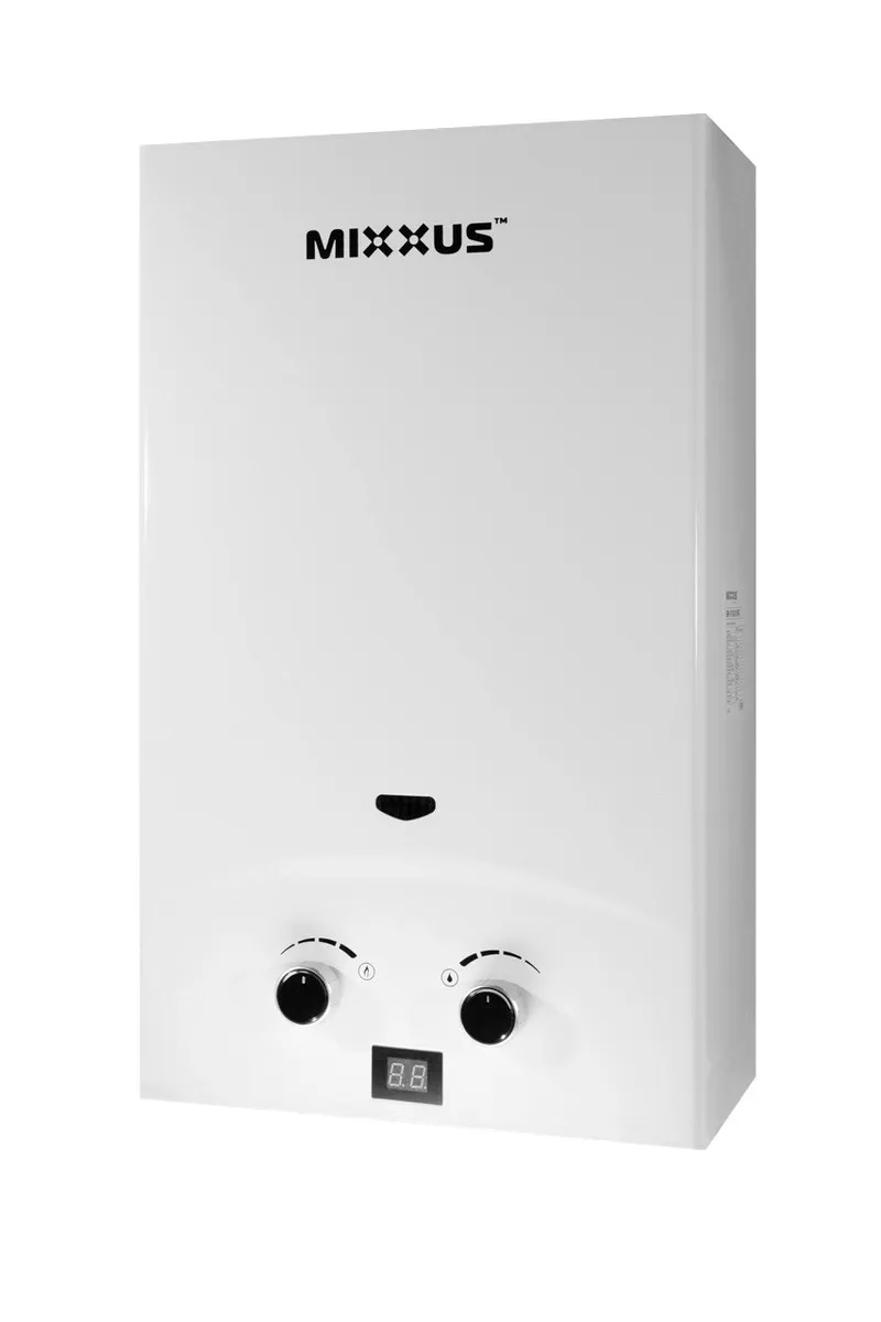 Газовая колонка MIXXUS GWH-0110 BASIC дымоходная 10 л/мин Белый (WH0022)