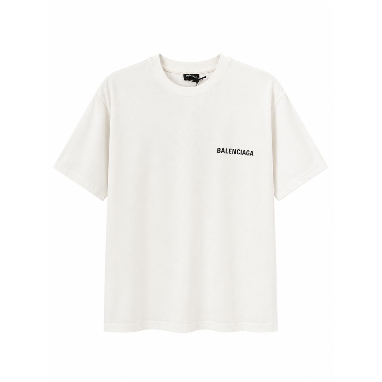 Футболка Balenciaga Oversize Premium Back Print White