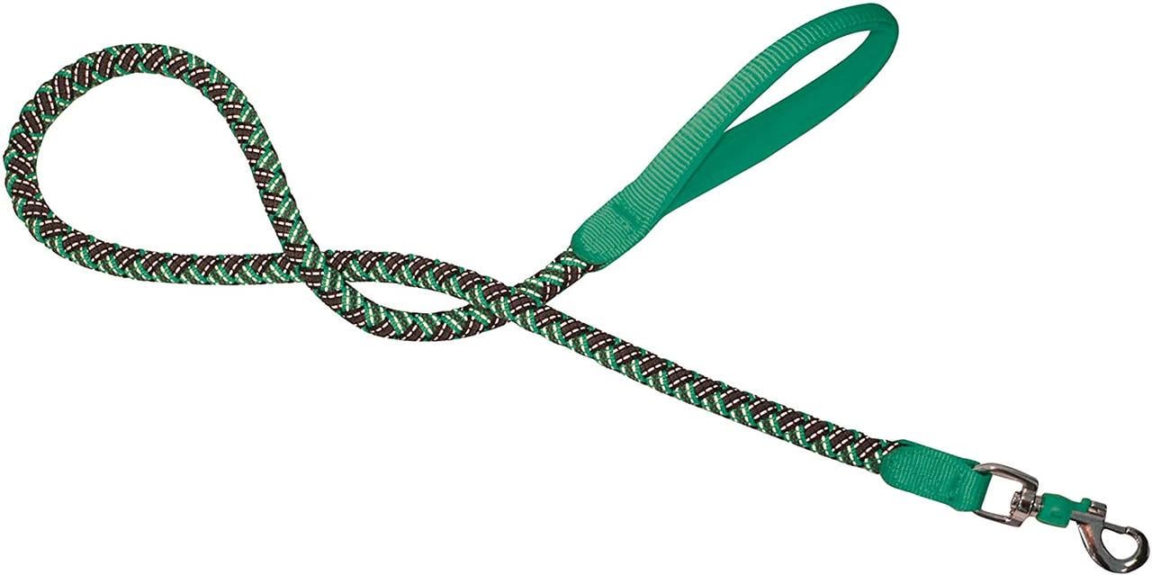 Поводок для собак Croci Hiking Endurance из плетеного нейлона 1x120 см Зеленый (1453558084)