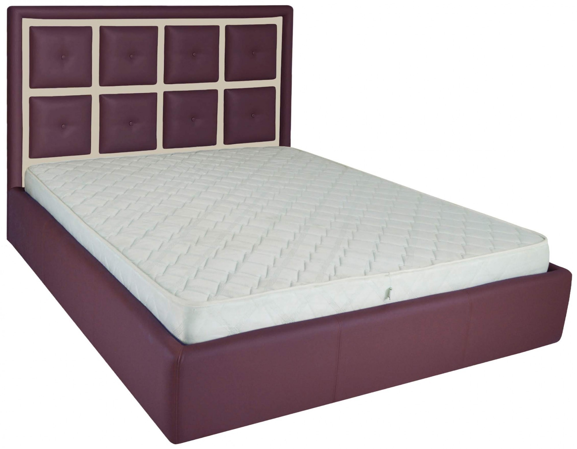 Кровать с подъемным механизмом двуспальная Windsor Comfort Флай 2216/2207 180х200 см Фиолетово-бежевый