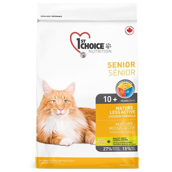 Корм сухой для котов 1st Choice Senior Mature Less Aktiv 5,44 кг (24389609)