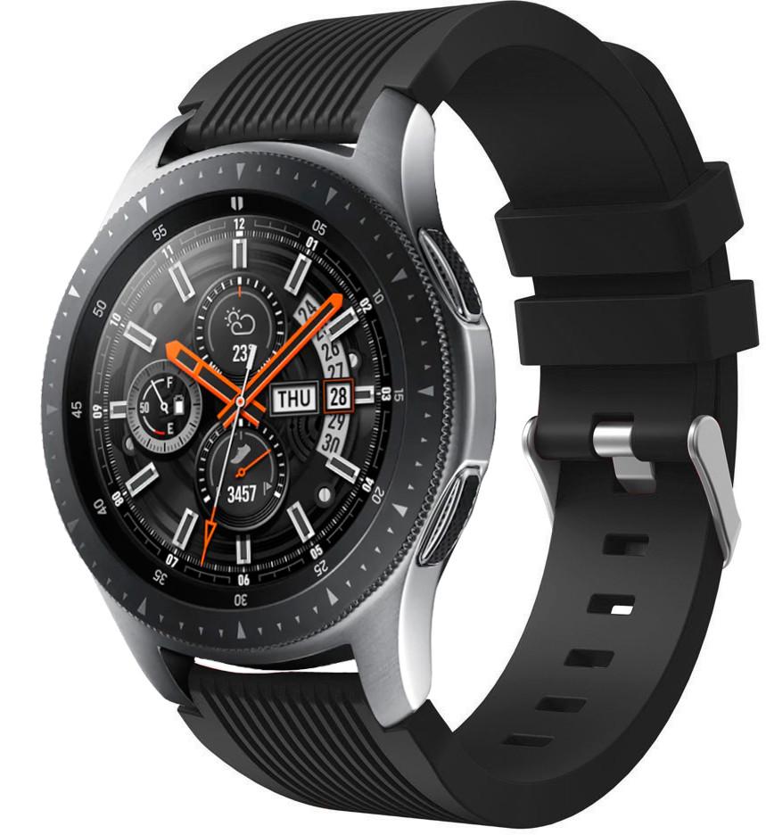 Ремешок силиконовый Primo Line для часов Samsung Galaxy Watch 46 мм SM-R800 Black (2019233082)