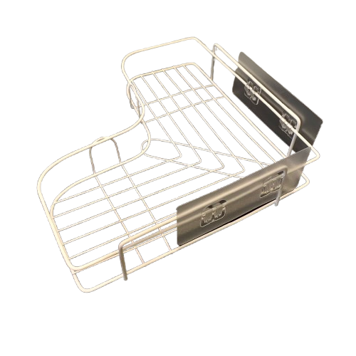 Полка угловая металлическая 26х26 см Белый (23864213)