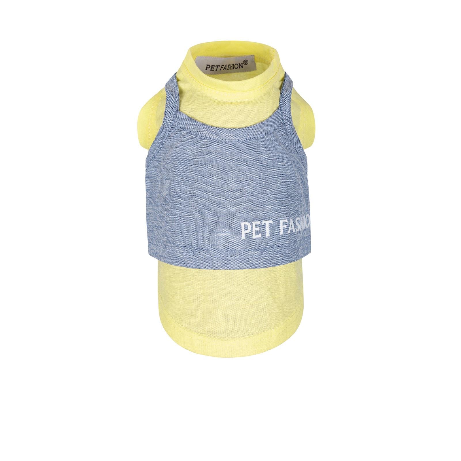 Борцовка Pet Fashion Denim XS Желтый (PR242479)