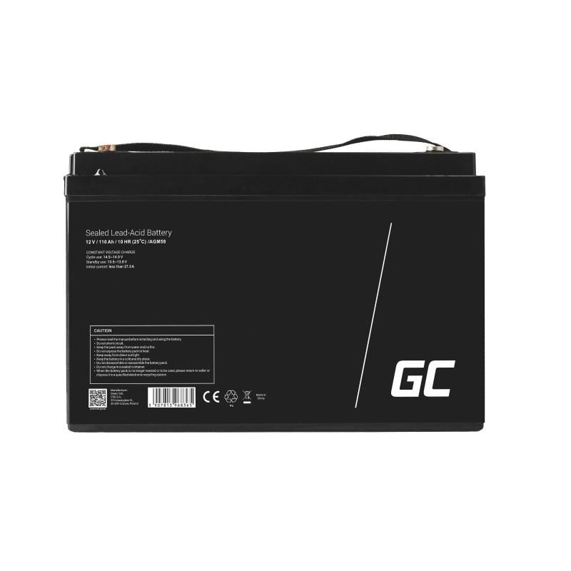 Аккумулятор необслуживаемый Green Cell AGM VRLA 12V 110Ah (1480451764) - фото 2 Аккумулятор необслуживаемый Green Cell AGM VRLA 12V 110Ah (1480451764) - фото 2