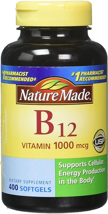 Витамины Nature Made Vitamin B12 400 табл. 1000 мкг (2359331678)