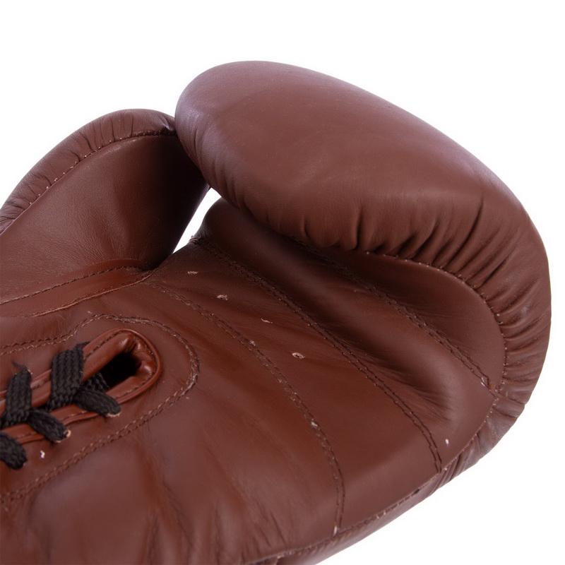 Fighting 10kg✖️2 ᐉ Перчатки боксерские на шнуровке BDB LEGACY 2.0 10oz Коричневый