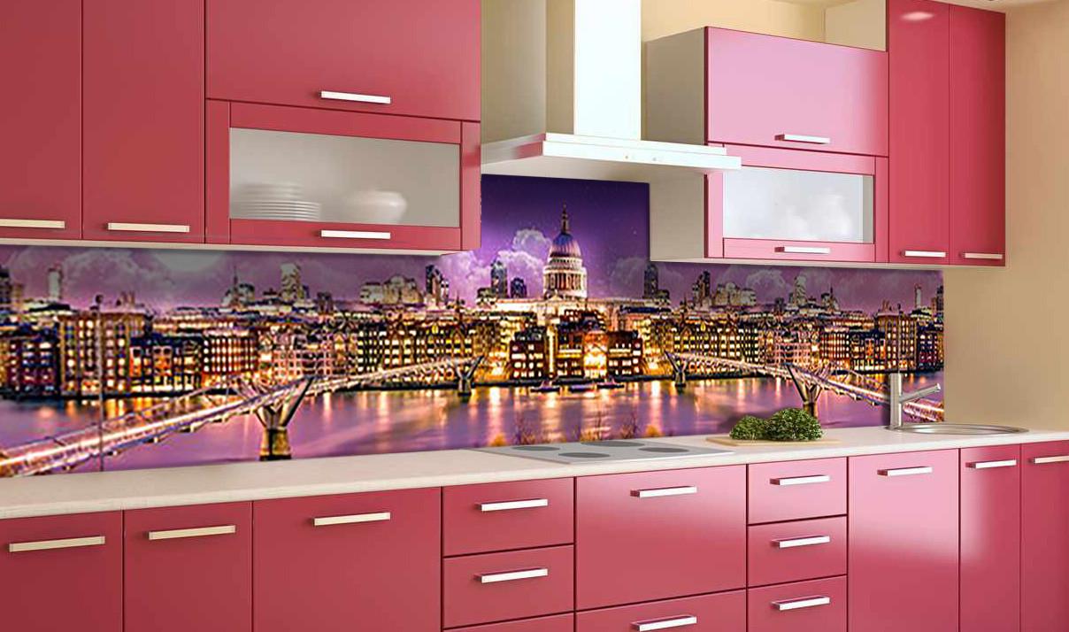 Кухонный фартук Дворец шейха из самоклеющейся виниловой пленки 60х250 см Фиолетовый Кухонный фартук Дворец шейха из самоклеющейся виниловой пленки 60х250 см Фиолетовый