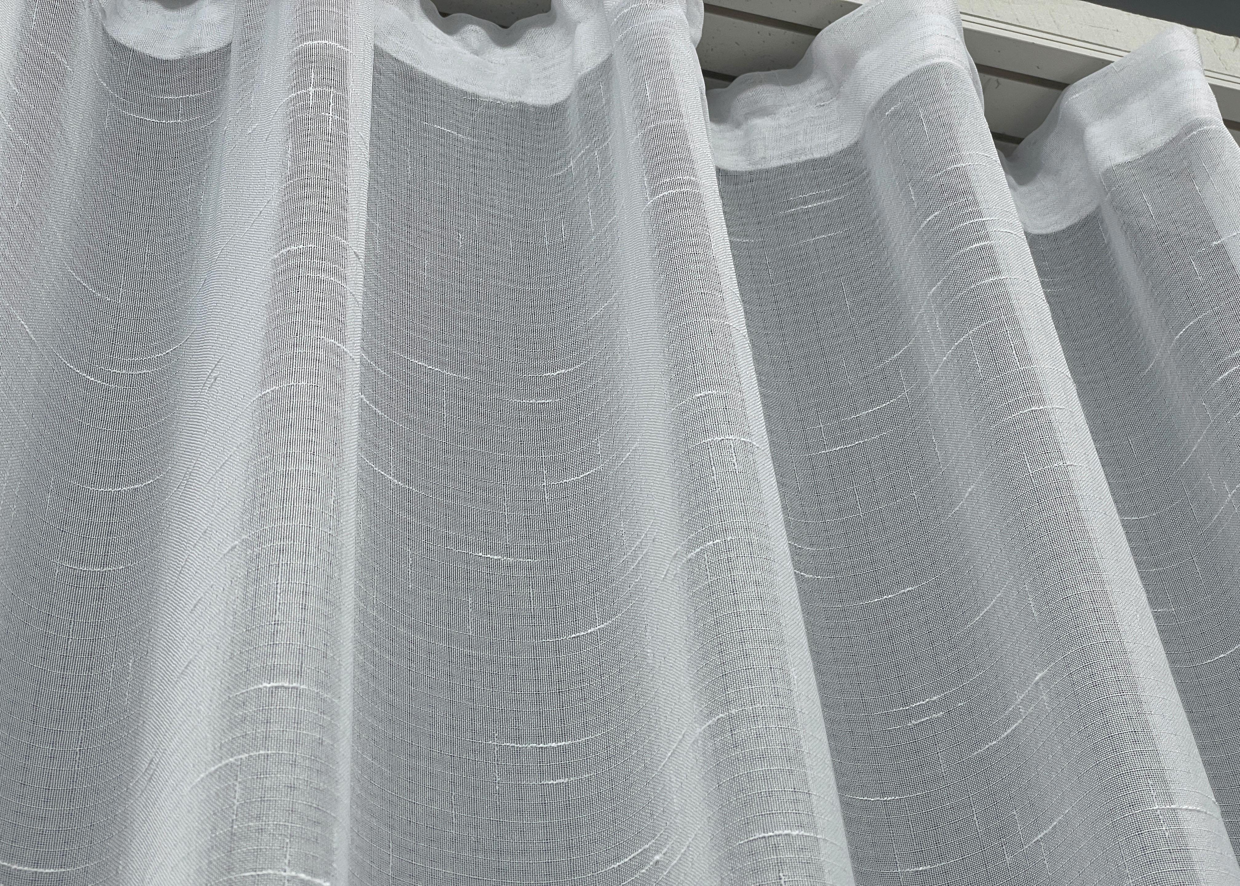 Тюль VR-Textil 1430т Мережка Льон 300х250 см Білий (42-0258) - фото 8