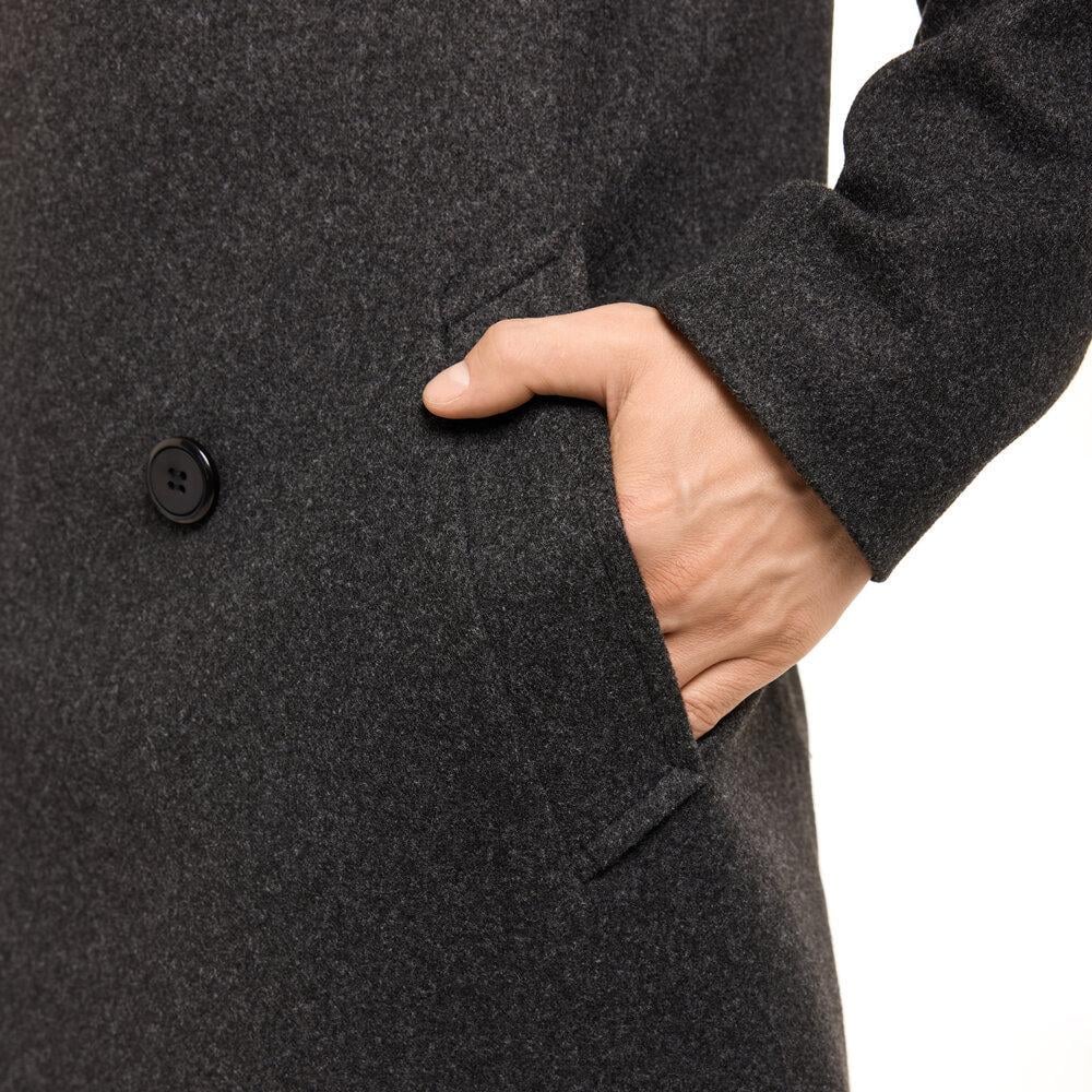 Пальто чоловіче Greyford Pobedov кашемірове двобортне M Темно-сірий (26488/1) - фото 8