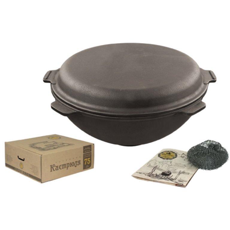 Казан узбекский WOK с крышкой-сковородой 8 л (Т405СР)