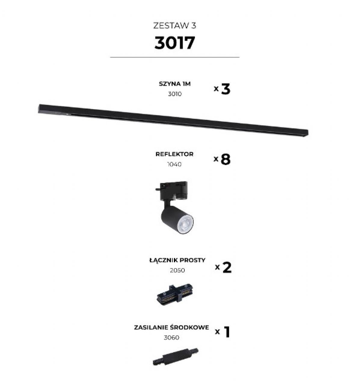 Трековая система 3017 Zestaw 3 Black (ZML_3017) - фото 2 Трековая система 3017 Zestaw 3 Black (ZML_3017) - фото 2