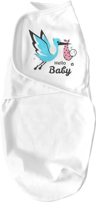Пеленка-кокон на липучке Dexter's Аист 56-62 см Белый