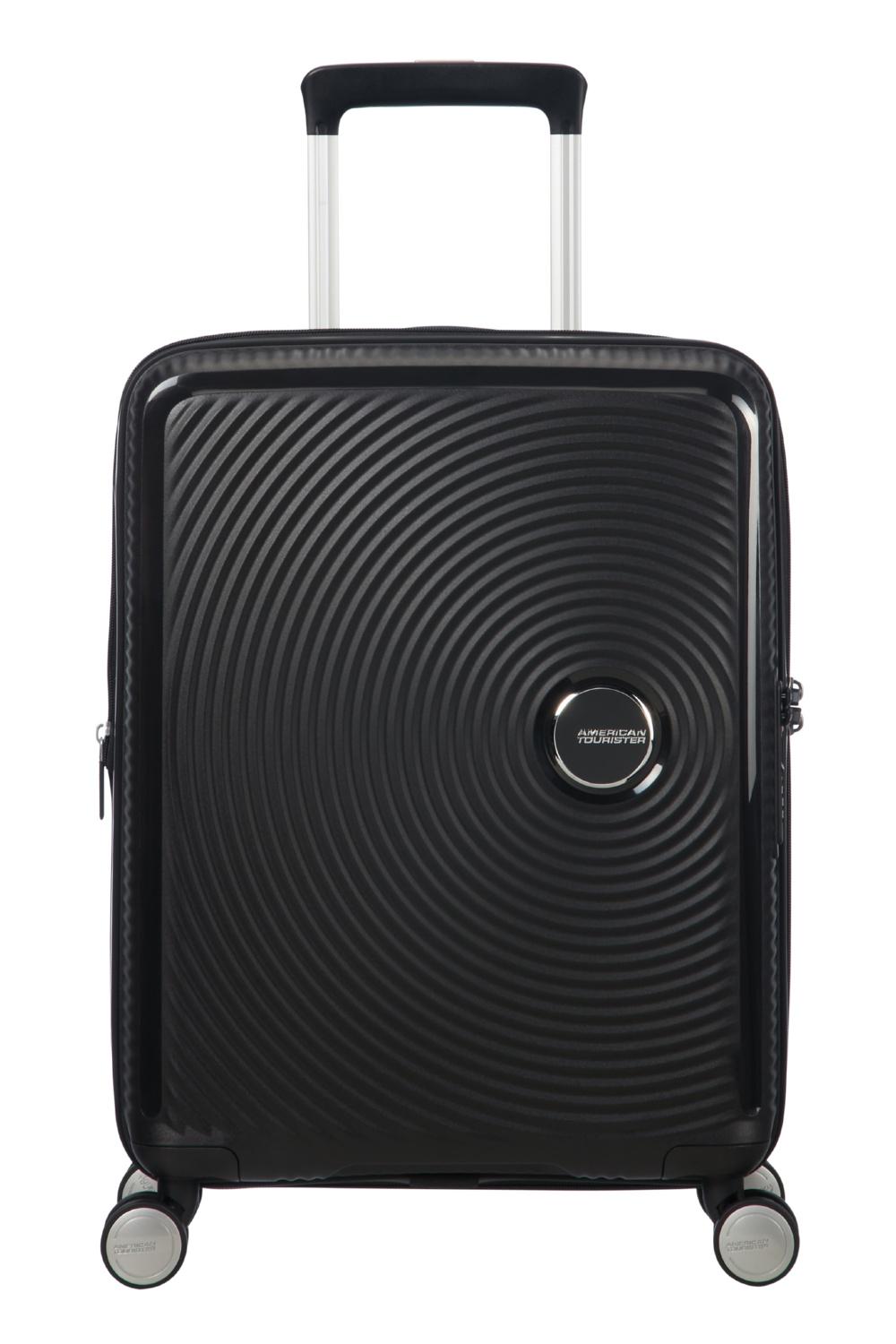 Валіза з розширенням American Tourister Soundbox 55x40x20/23 см Чорний (32G-09001)