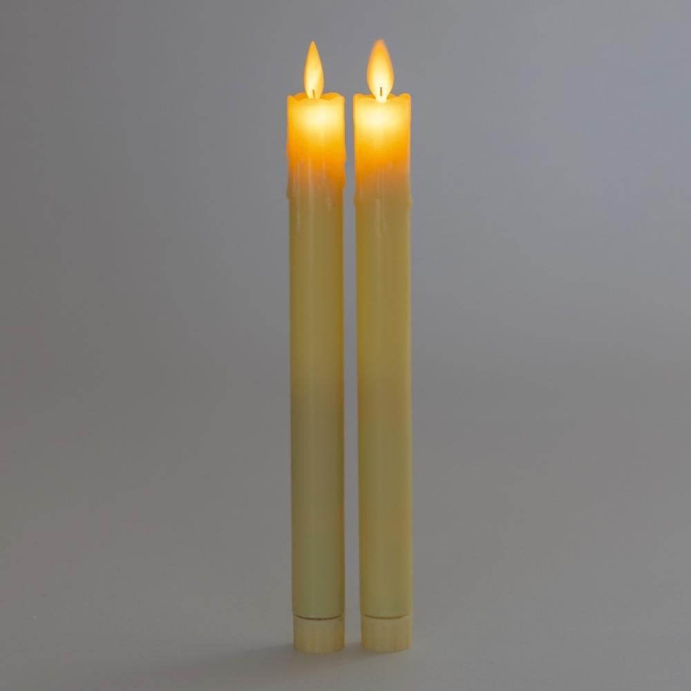 Набор свечей LED 25,5 см 2 шт. Айвори