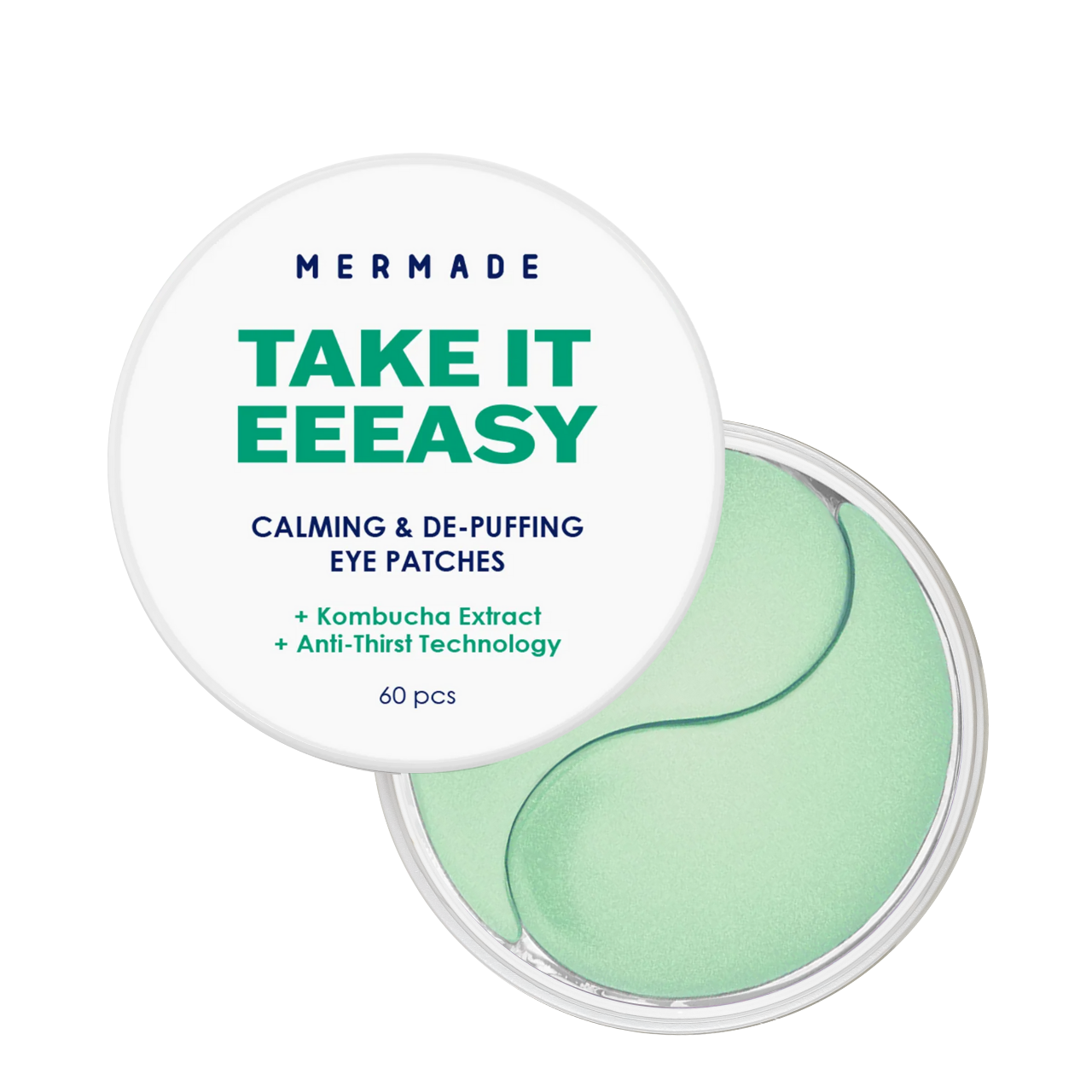 Патчи под глаза тонизирующие Mermade Kombucha Extract&Аnti-Thirst Technology 60 шт.