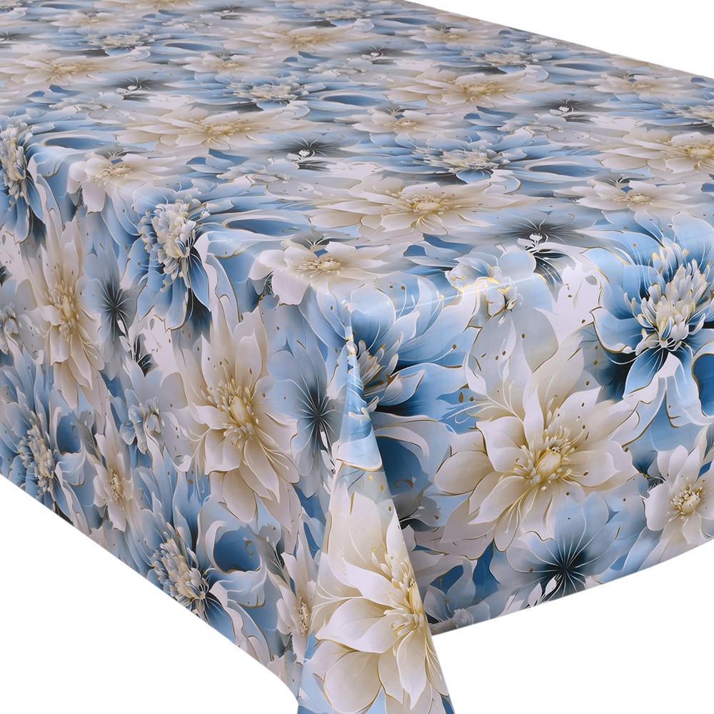 Клеенка на стол Europe MA-5618-1 1,4х20 м Голубой с белым (30359781)
