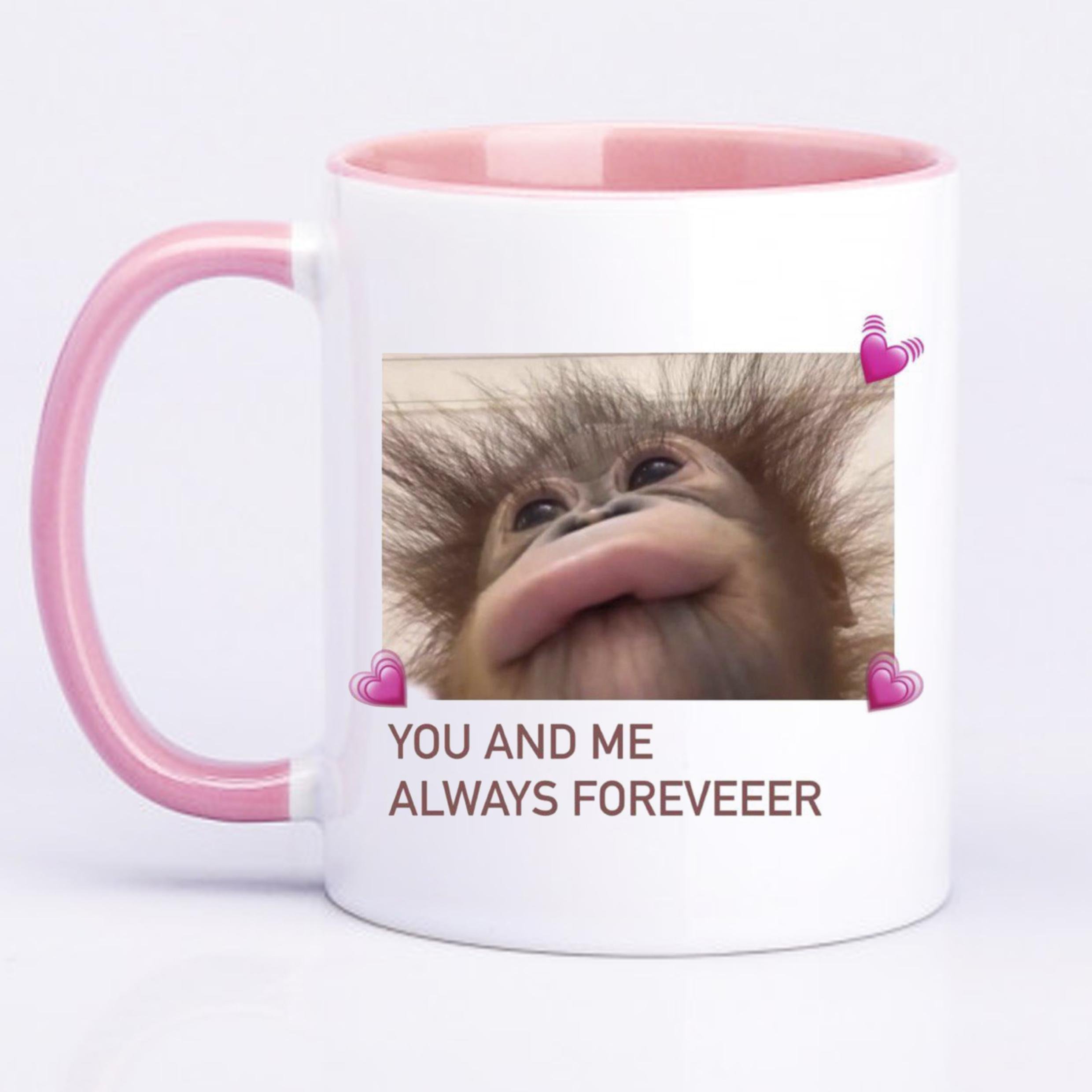 Чашка с принтом "Always foreveeer" 330 мл Розовый (19036) Чашка с принтом "Always foreveeer" 330 мл Розовый (19036)