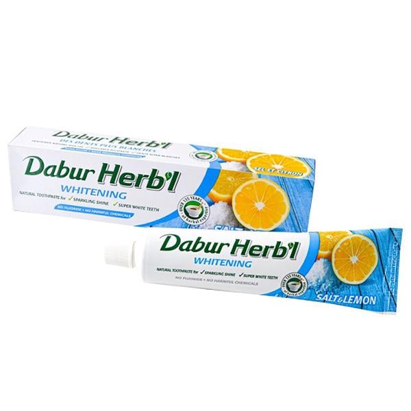 Зубна паста Dabur Herb'l Salt Lemon відбілююча сіль з лимоном 150 г (43634036)