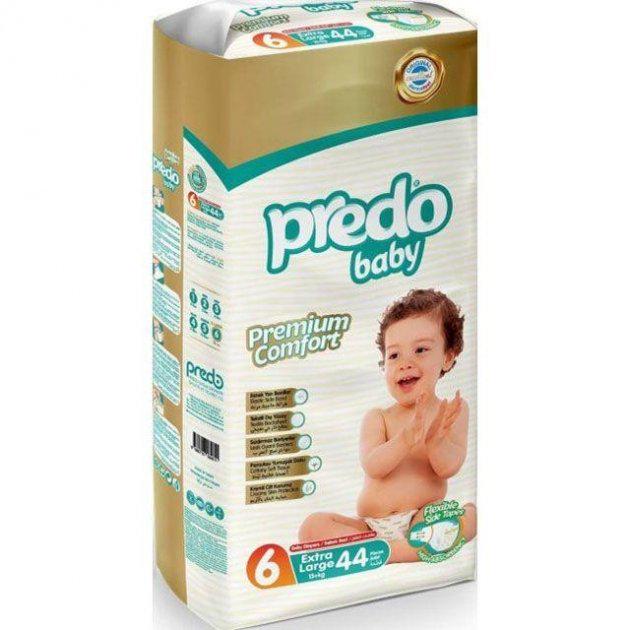 Подгузники детские Predo Baby Diaper Jumbo Extra Large 6 15+ кг 44 шт.