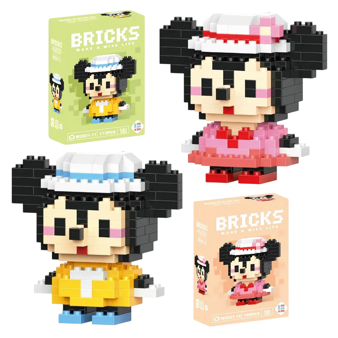 Конструктор-фигурка BRICKS Мики Маус из Минни Маус 2 шт. (2796613597)