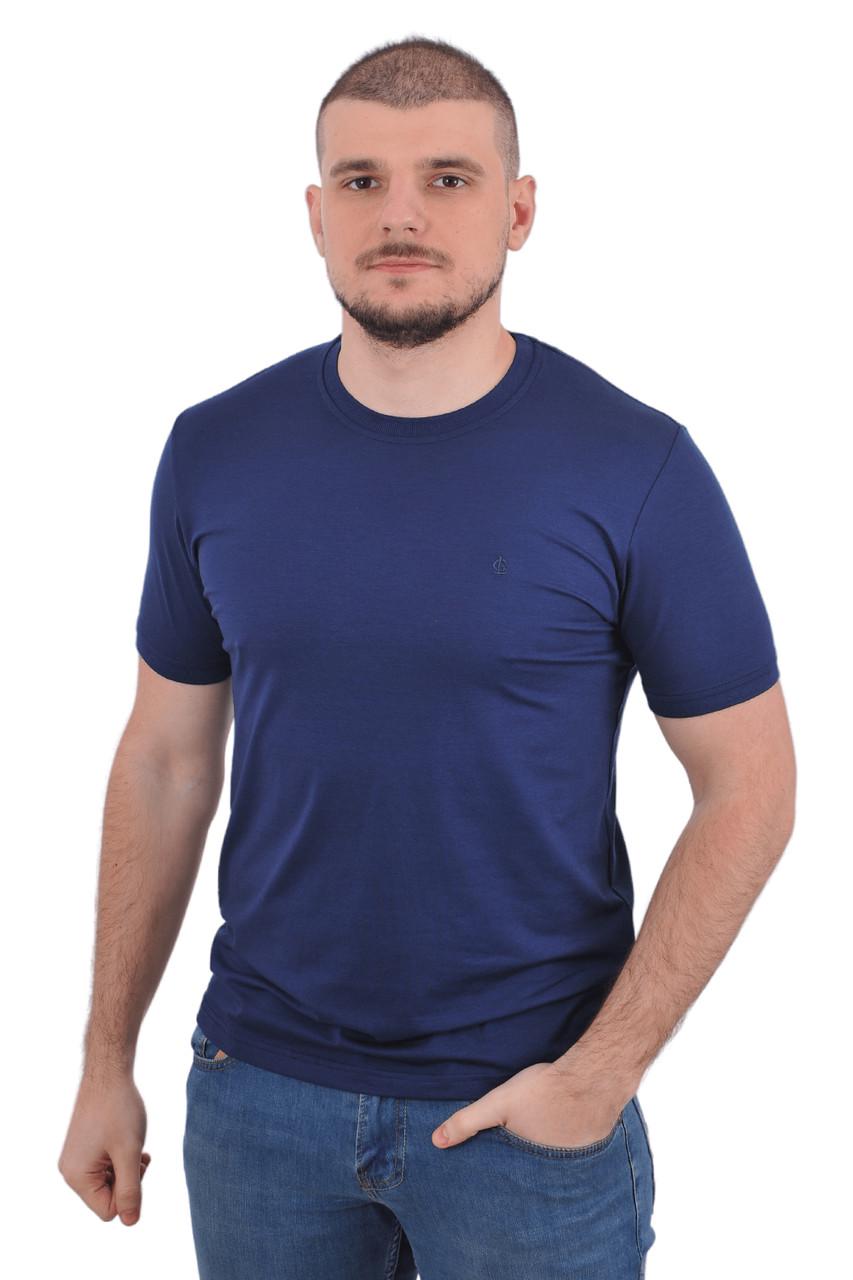 Футболка чоловіча Le Gutti 23-1543-16 M Темно-синій - фото 3 Футболка чоловіча Le Gutti 23-1543-16 M Темно-синій - фото 3