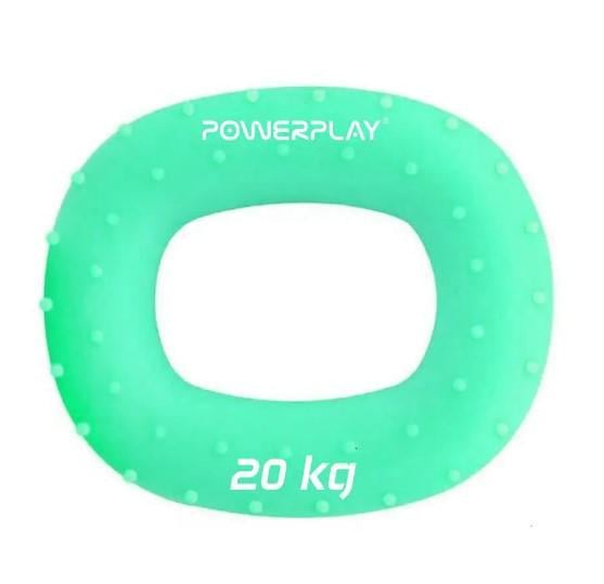 Эспандер кистевой силиконовый PowerPlay PP-4337 Hand Grip Medium 20 кг Зеленый (PP_4337_Green_20kg)