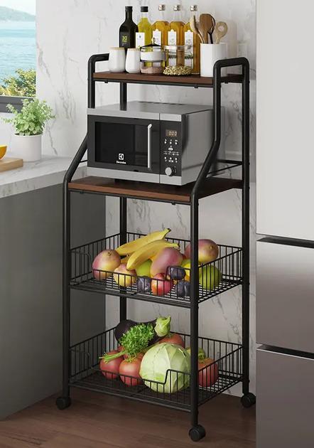 Полка-стеллаж на колесах M 56х35х125 см (M50213-M) Полка-стеллаж на колесах M 56х35х125 см (M50213-M)