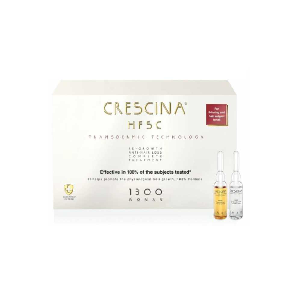 Засіб для росту та проти випадіння волосся для жінок Crescina HFSC Transdermic Complete Treatment 1300 20х3,5 мл
