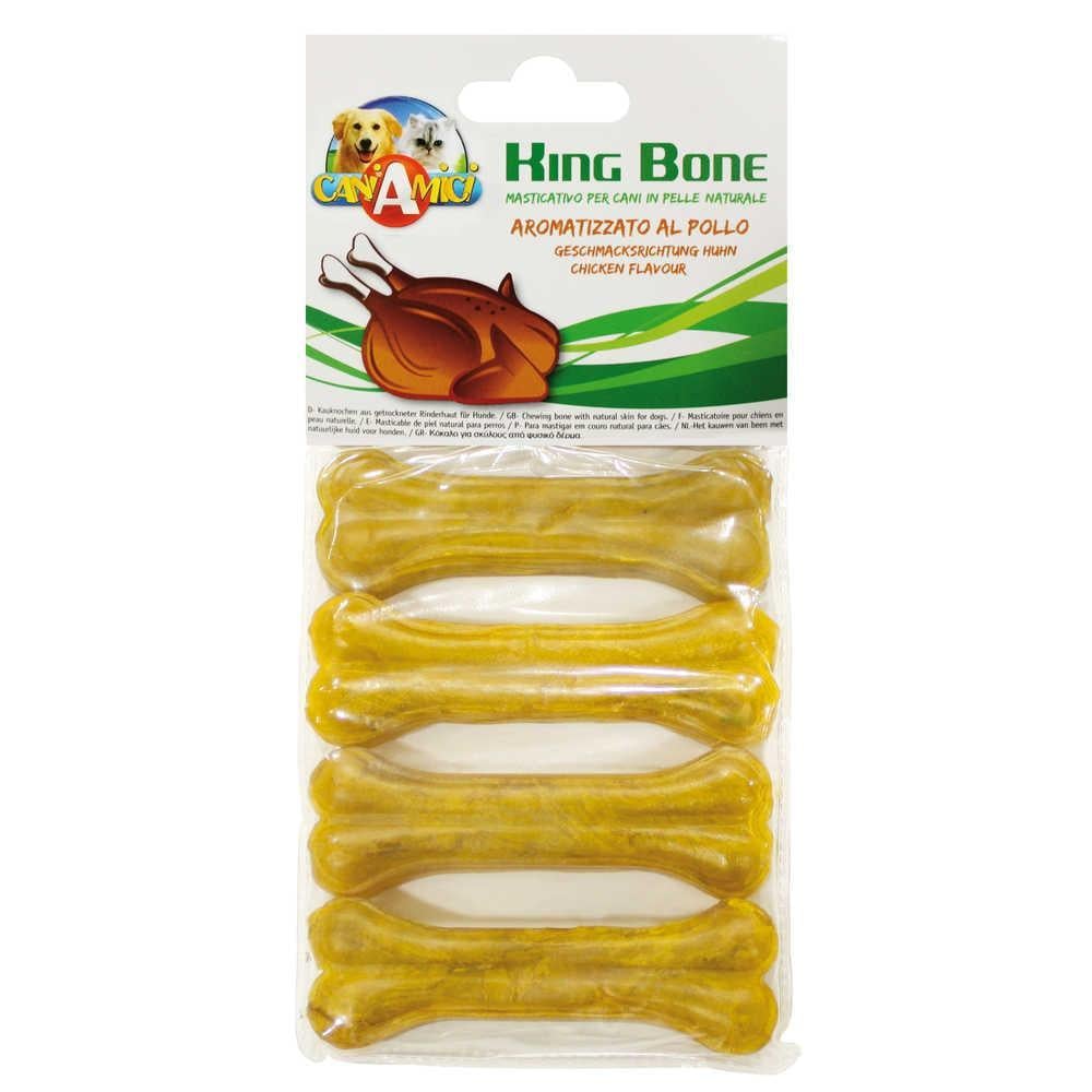 Лакомство для собак Croci King Bone Кость Chicken 4 шт. 10 см