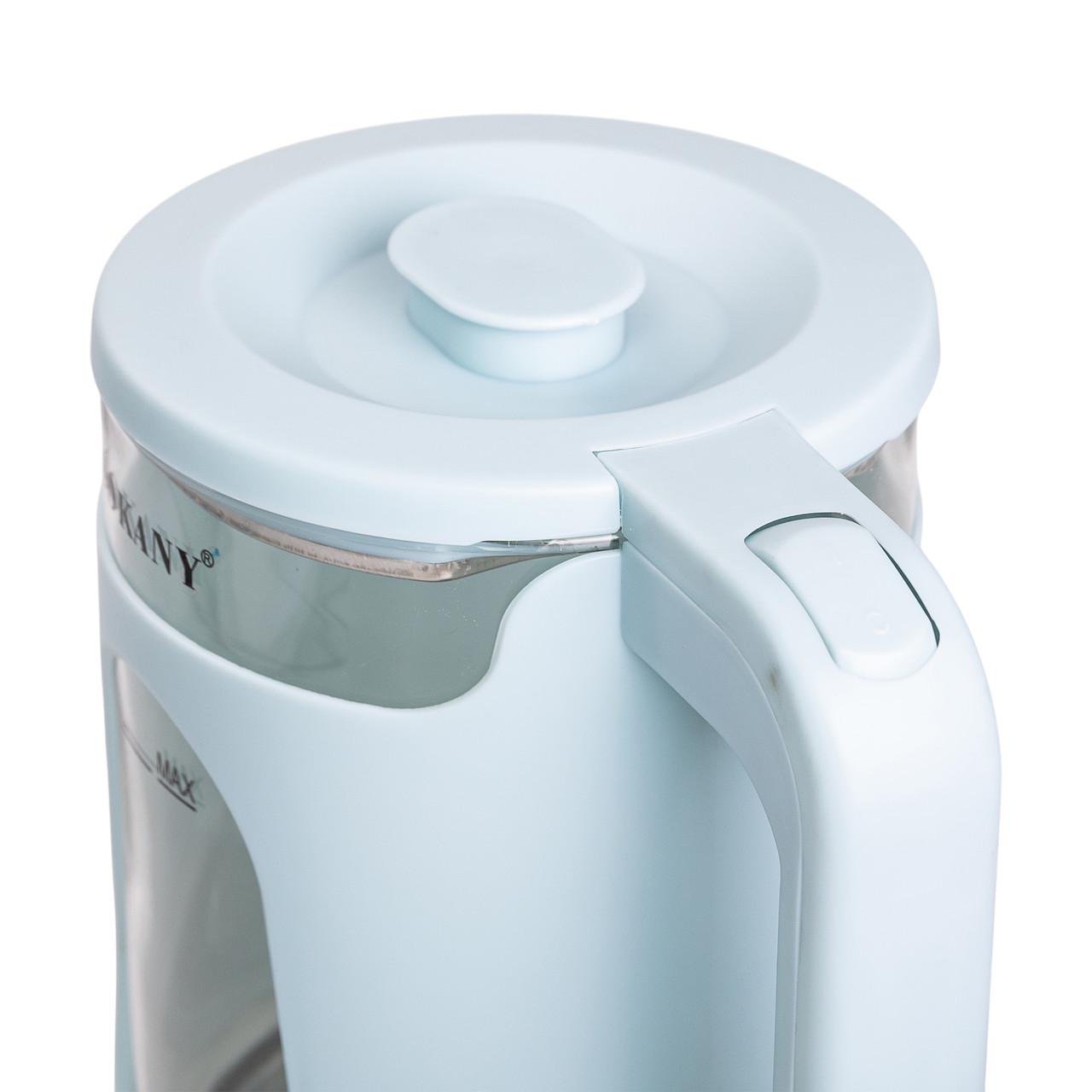 Електрочайник Sokany SK-SH-1071 2000 Вт 2,3 л Ментоловий (SK-SH-1071BL) - фото 5 Електрочайник Sokany SK-SH-1071 2000 Вт 2,3 л Ментоловий (SK-SH-1071BL) - фото 5