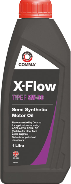 Моторне мастило COMMA X-FLOW TYPE F 5W-30 напівсинтетичне 1 л (XFF1L)