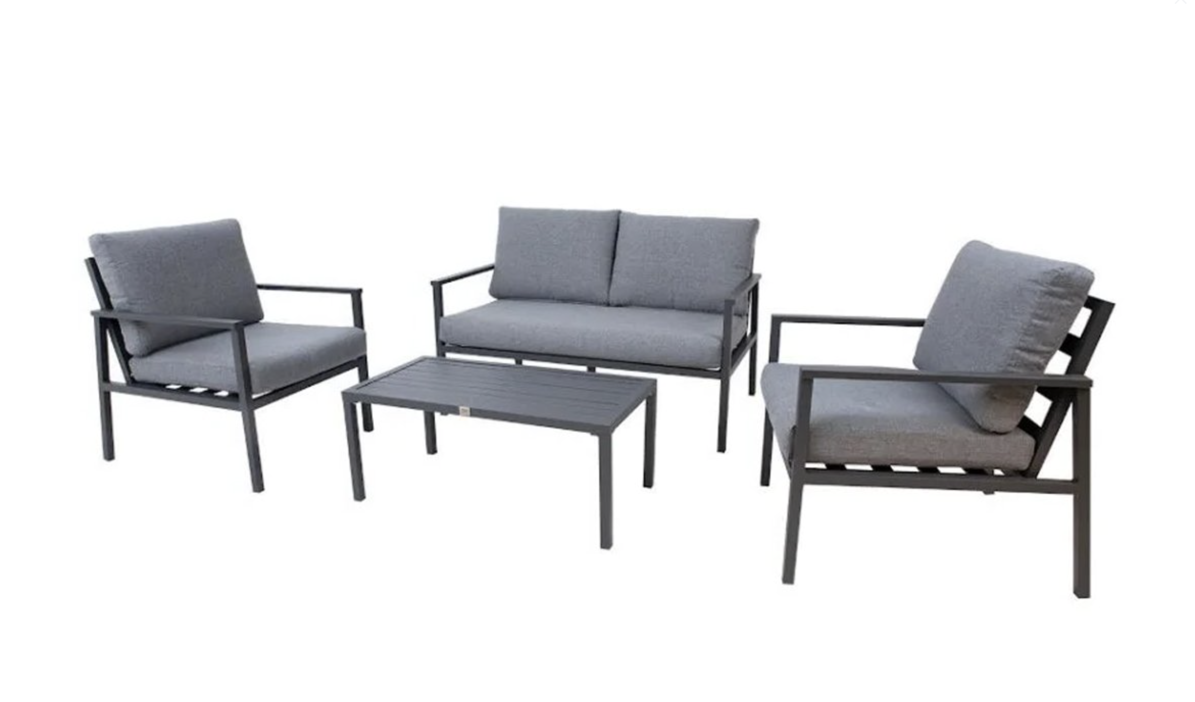 Комплект уличной мягкой мебели в стиле Loft с металлическим каркасом Серый (KS-1309)