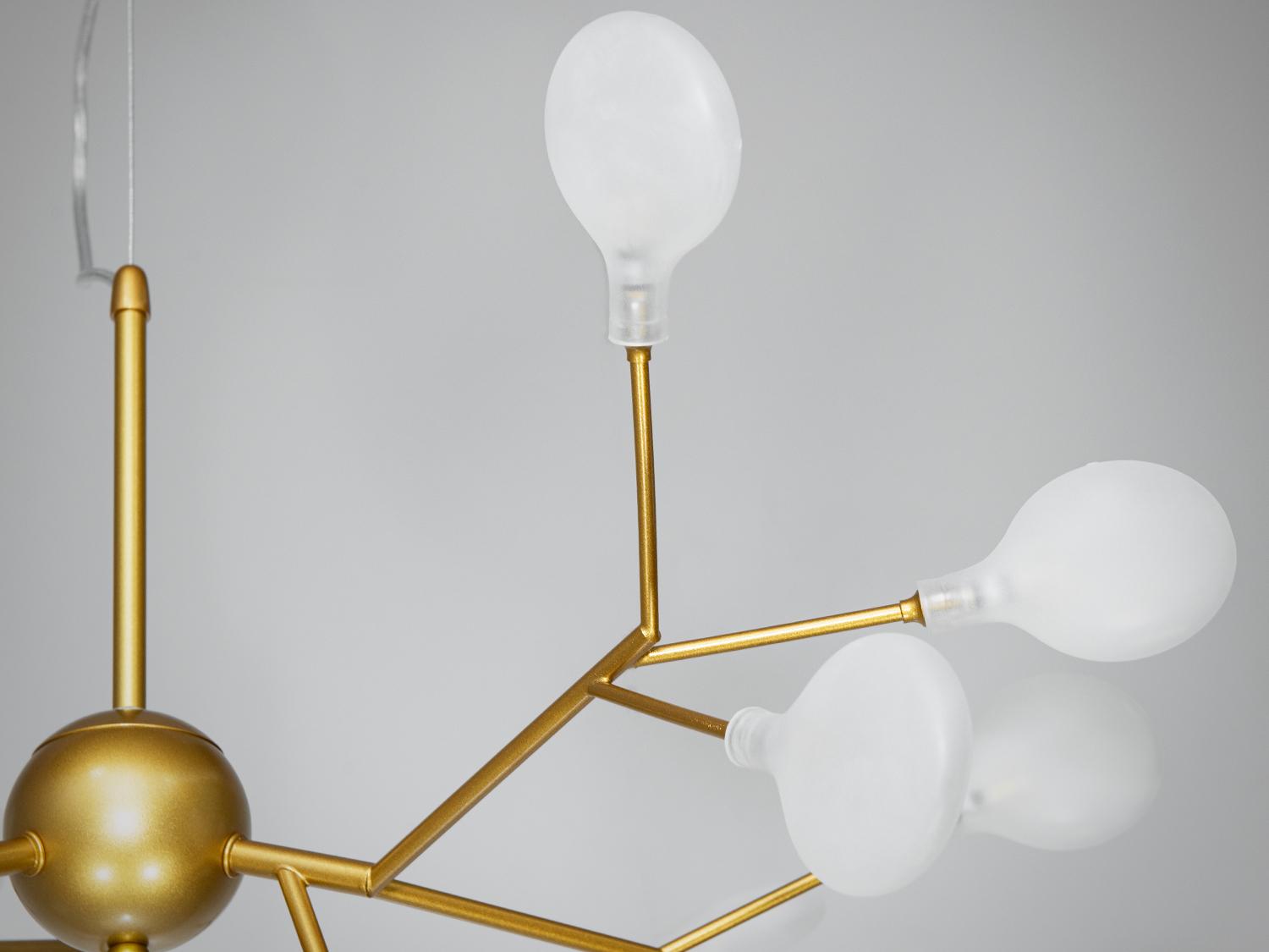 Люстра подвесная Светлячок 27 ламп Золотой сатин (8887-27A GD) - фото 3