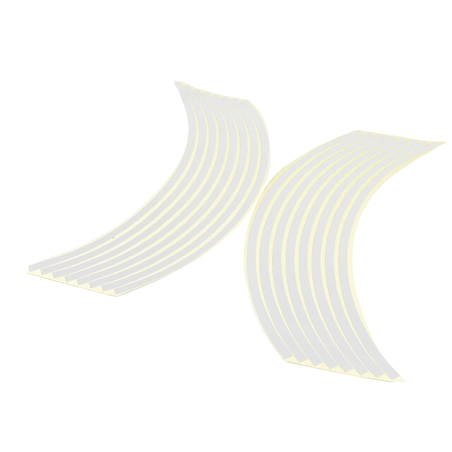 Светоотражающие наклейки для велосипедов 40 см 16 шт. Белый (1822431007)