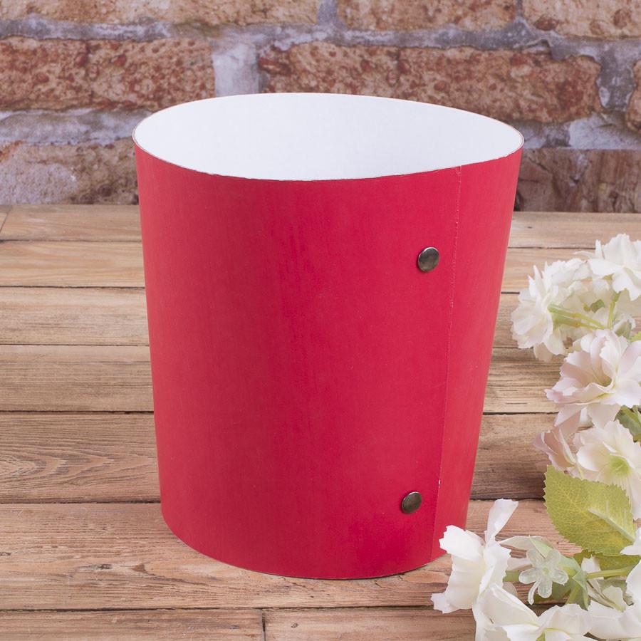 Кашпо под цветы конус Красный (4377-2)