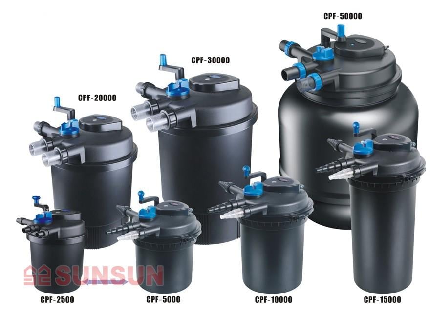 Фильтр прудовый SunSun CPF30000 напорный для водоемов до 60 м3 (CPF-30000) - фото 7 Фильтр прудовый SunSun CPF30000 напорный для водоемов до 60 м3 (CPF-30000) - фото 7